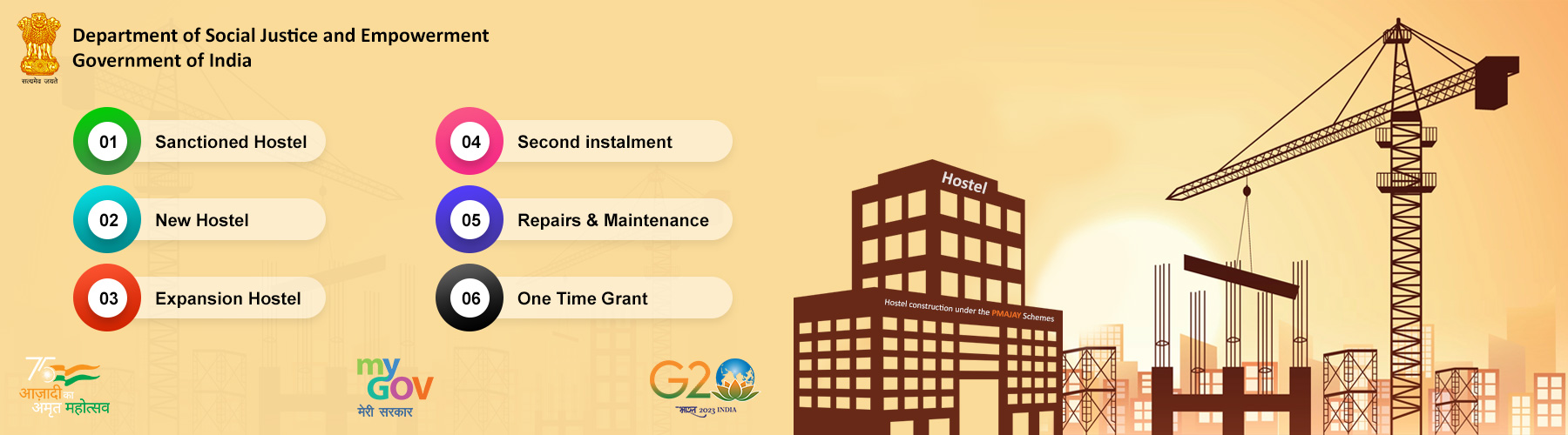 Construction and Expansion of Hostel